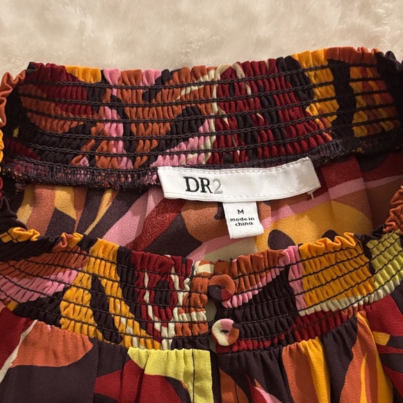 DR2 Multicolor Leaf Print Blouse - Picture 2 of 2